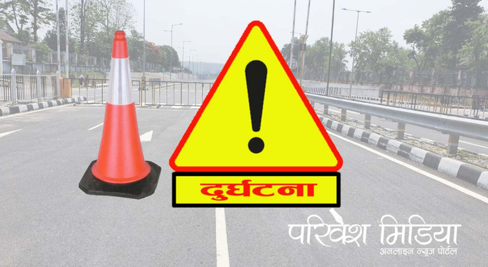 नगरपालिकाको गाडीको ठक्करबाट मोटरसाइकल चालकको मृत्यु