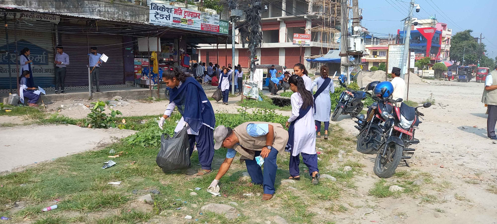 नरबहादुर कर्माचार्य स्मृति बहुप्राविधिक शिक्षालयद्वारा सरसफाई