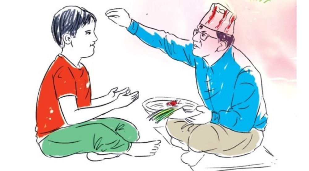 आज बडादशैँ : मान्यजनको हातबाट टीका, जमरा र आशीर्वाद ग्रहण गरिँदै