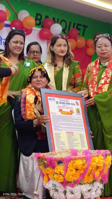 पहिलो ओलम्पियन महिला मेनुका राउत सम्मानित