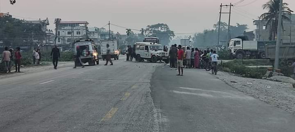 झिलझिलेमा दुर्घटना, मोटरसाइकलमा सवार तीनै जनाको मृत्यु