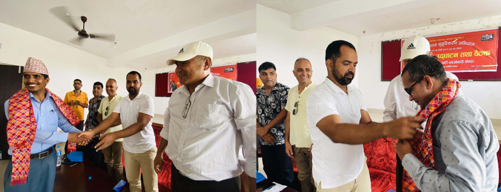 प्रदेश सदस्यमा मनोनीत पुरी र तिम्सिनालाई प्रेस सेन्टर झापाद्वारा बधाई ज्ञापन