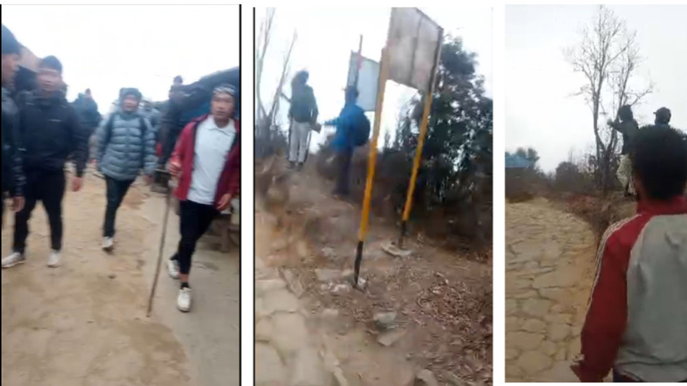 नो केबलकार समूह र प्रहरी बिच झडप