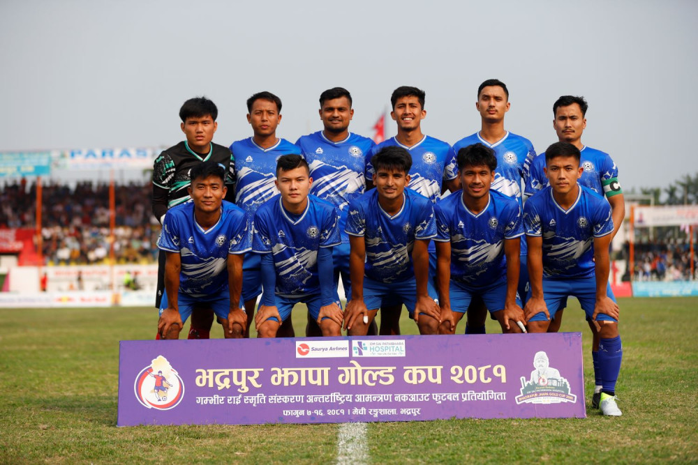 झापा-११ भद्रपुर झापा गोल्ड कपको फाइनल प्रवेश