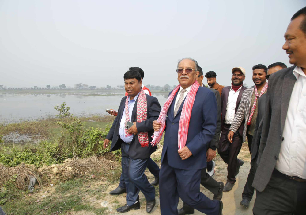 बर्जु तालको संरक्षण र विकासका लागि अध्यक्ष प्रचण्डसँग माग