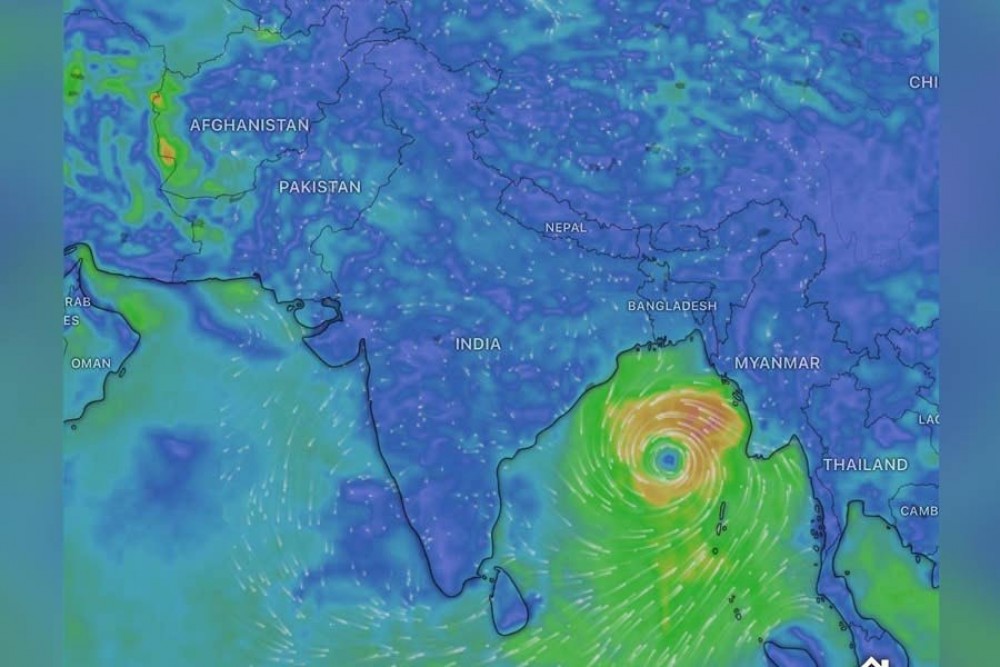 दुई दिनभित्र सामुद्रिक चक्रवात नेपाल प्रवेश गर्दै, भारी बर्षाको सम्भावना
