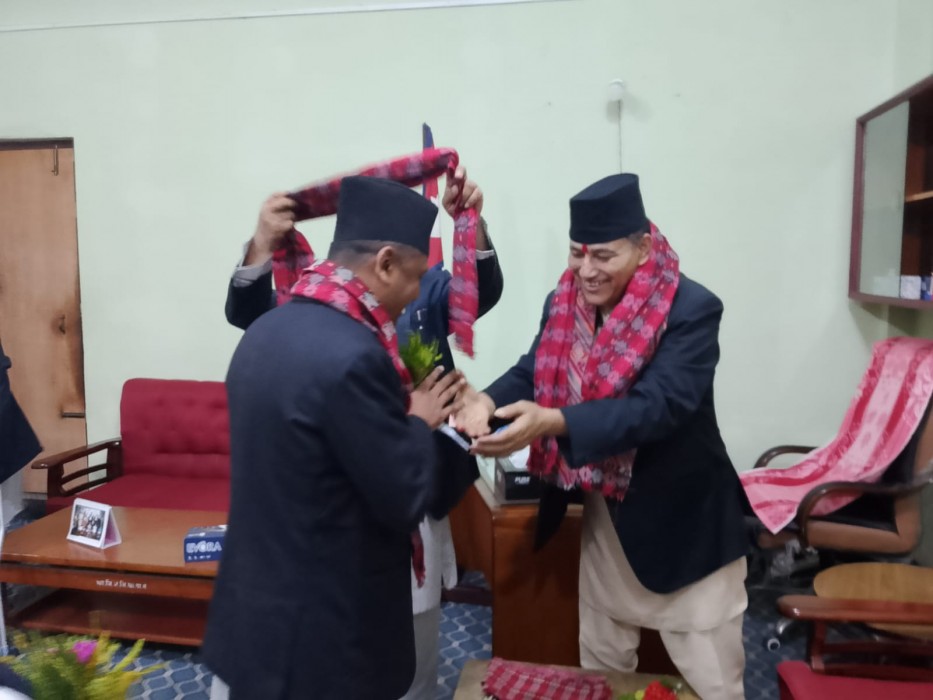 झापा अदालतका  प्रमुख न्यायाधीश राउतलाई स्वागत